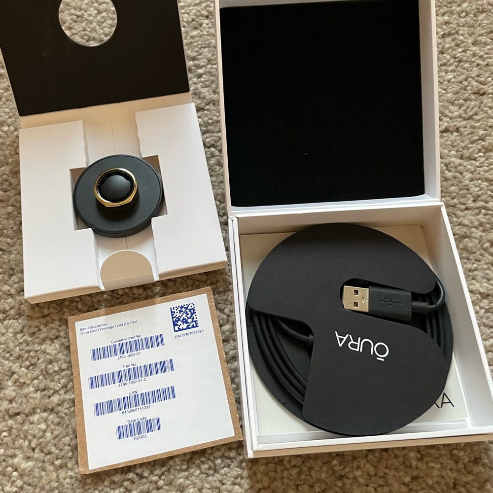 Oura Gen 3 size 7 Gold Heritage